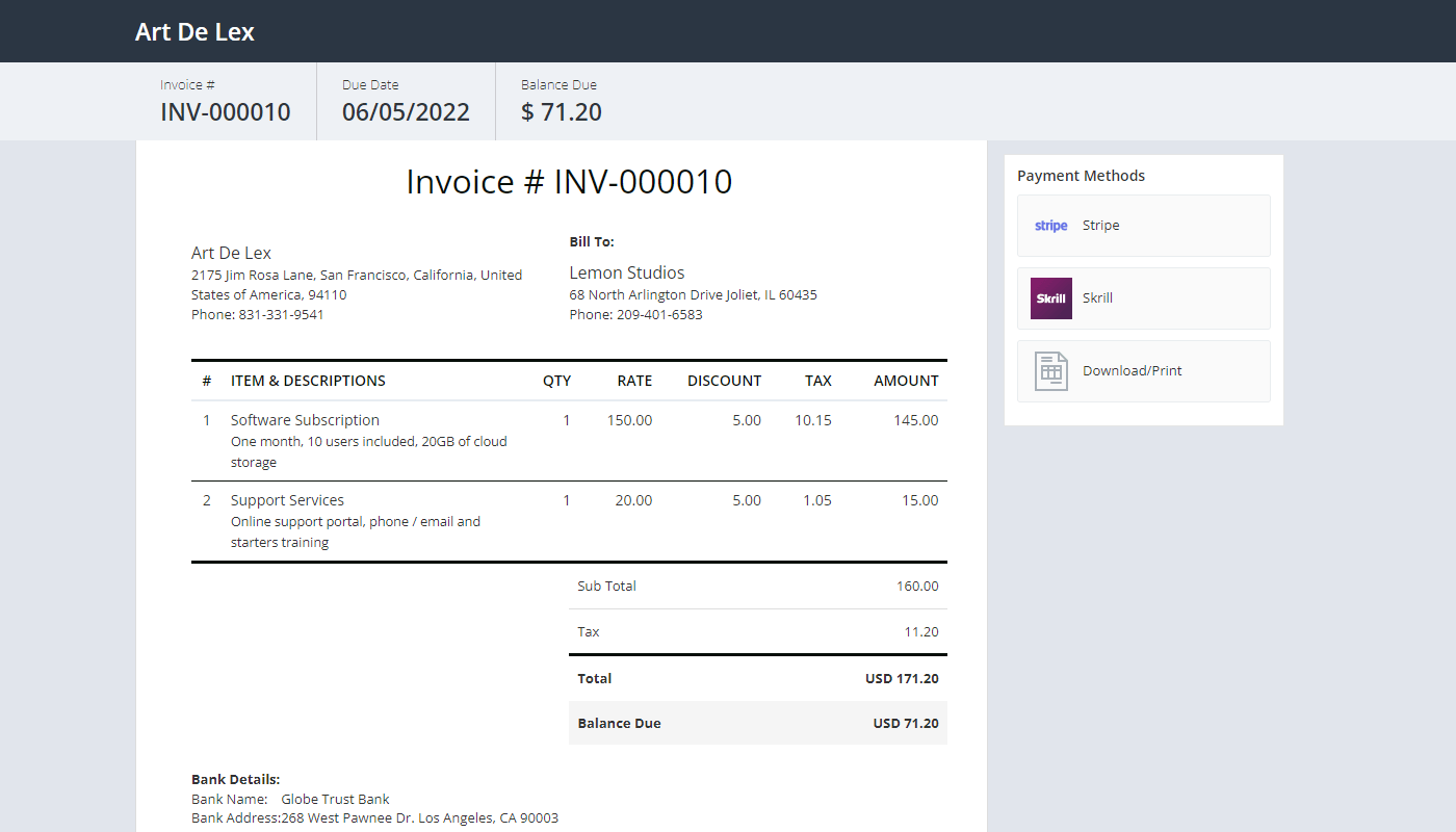 Flowlu - Invoices Through CRM