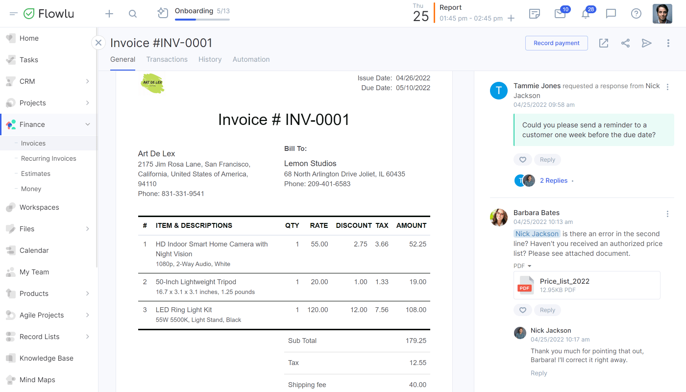 Flowlu - Colabore Com as Suas Equipas