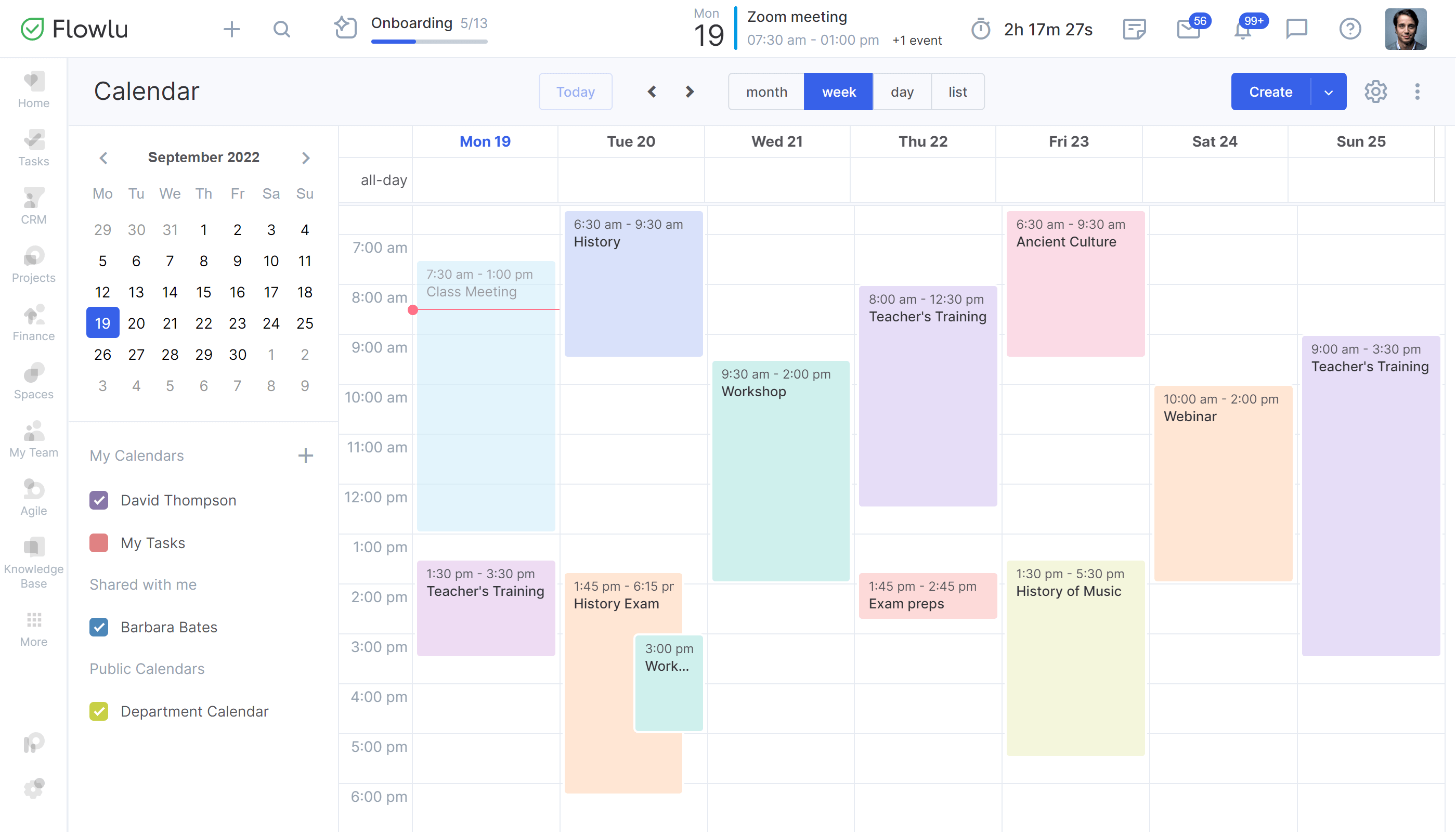 Flowlu - Manage Teacher’s Schedule