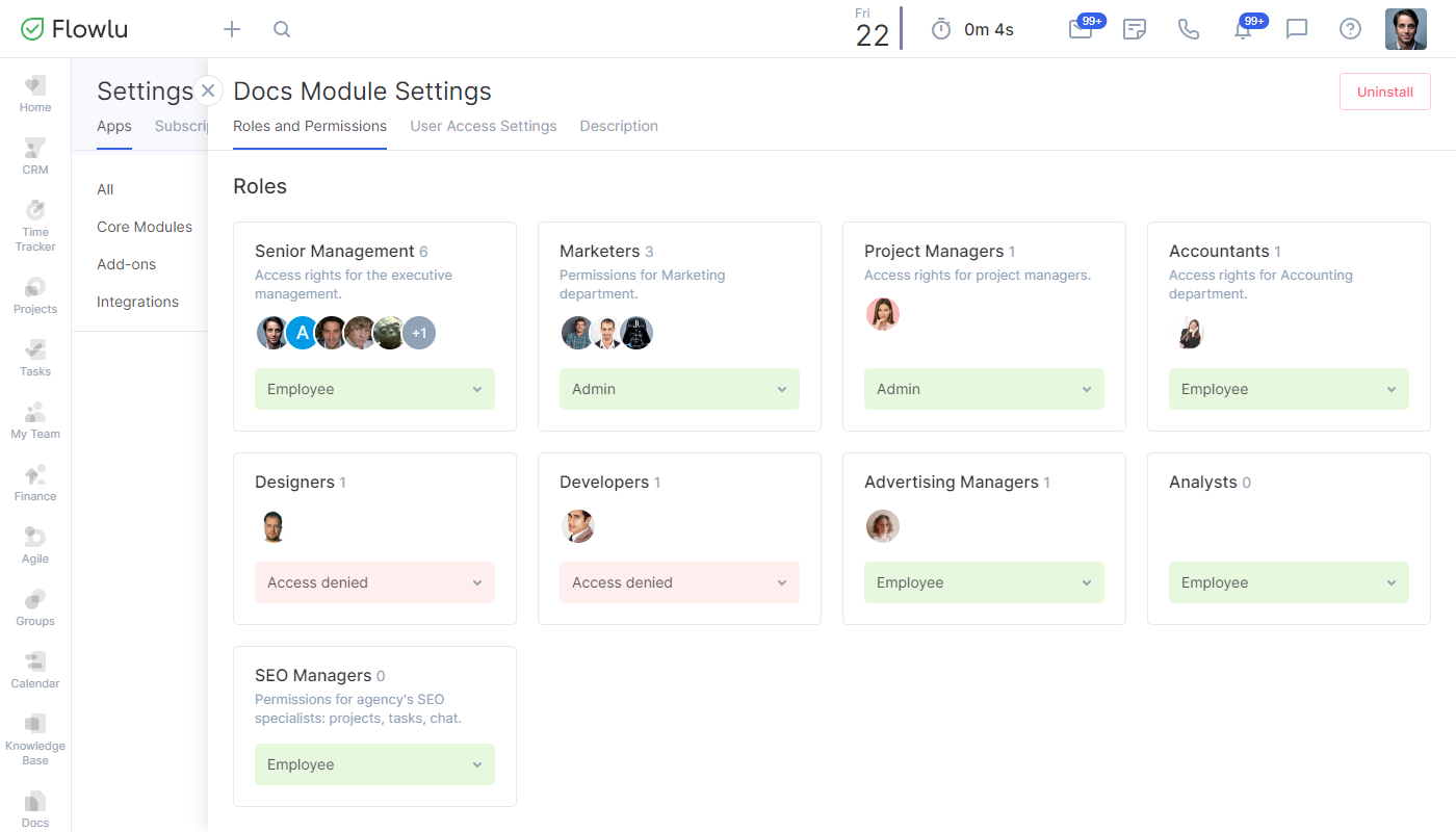 Flowlu - Generación de Documentos Segura