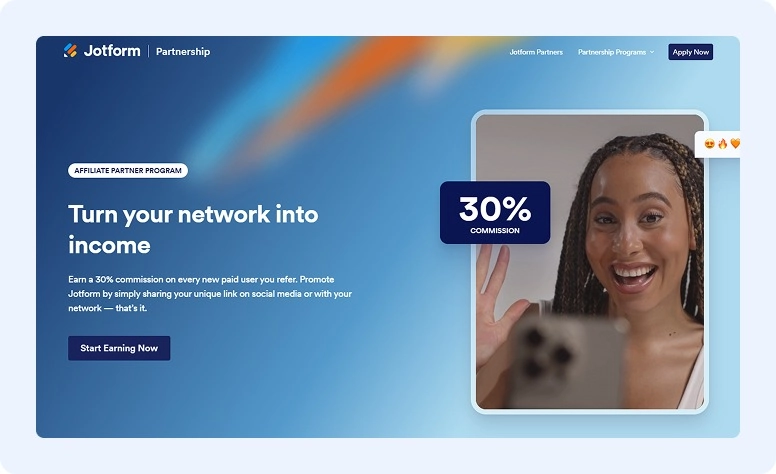 Jotform affiliate program