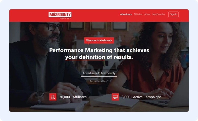 MaxBounty affiliate network