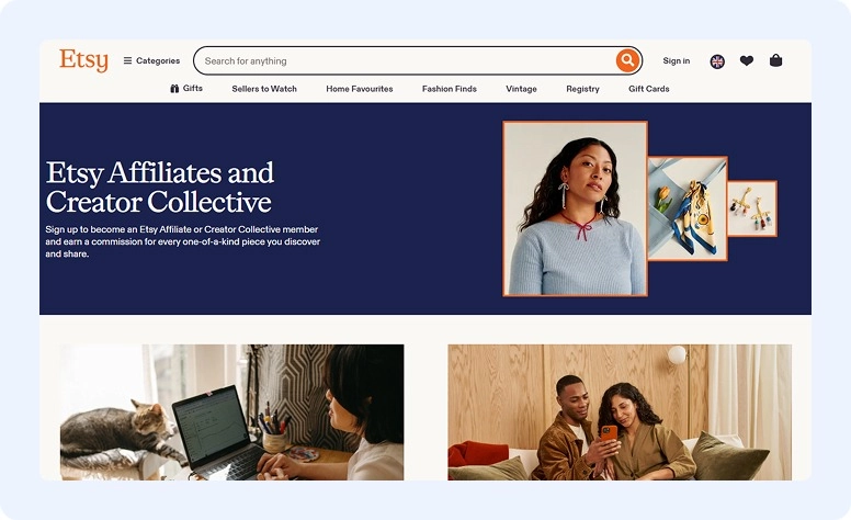 Etsy affiliate program