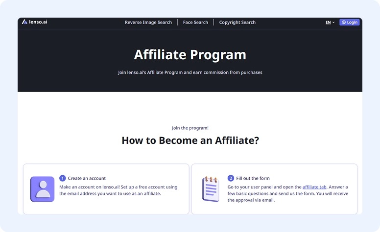 Lenso.ai affiliate program