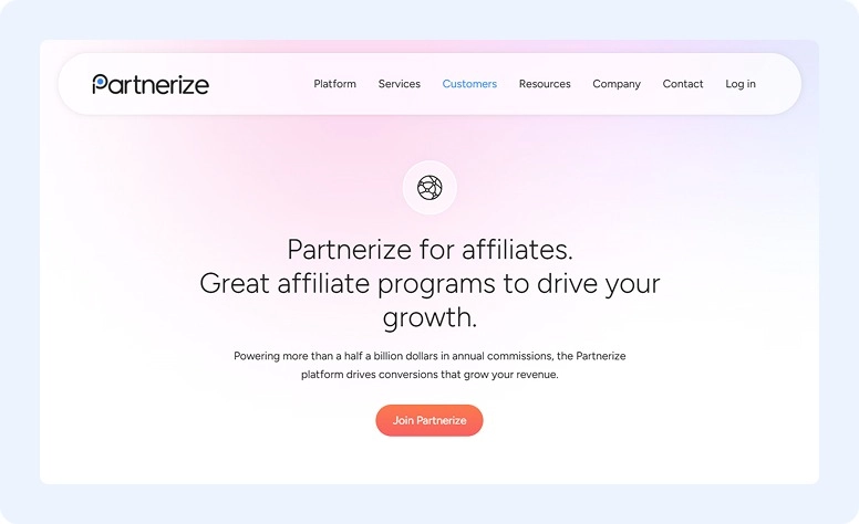 Partnerize affiliate program