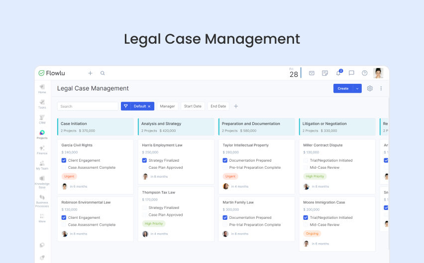 Flowlu - Legal Case Management