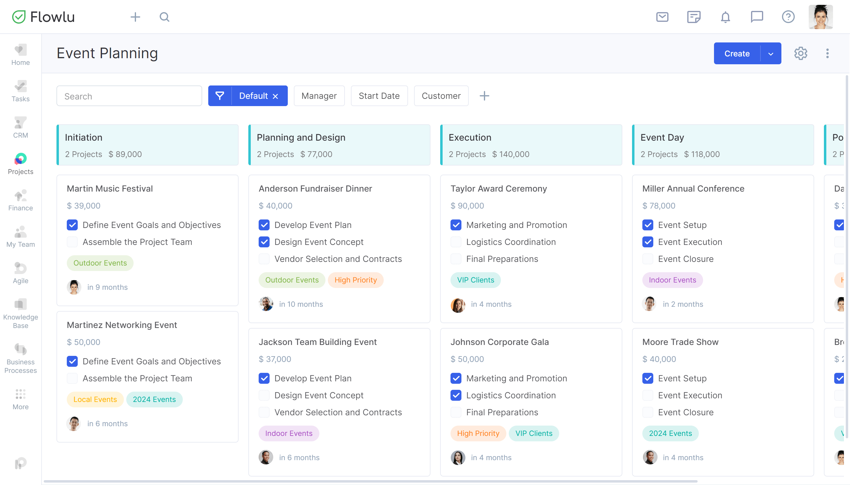 Flowlu - Agilice las operaciones y eleve el éxito de sus eventos a nuevas cotas