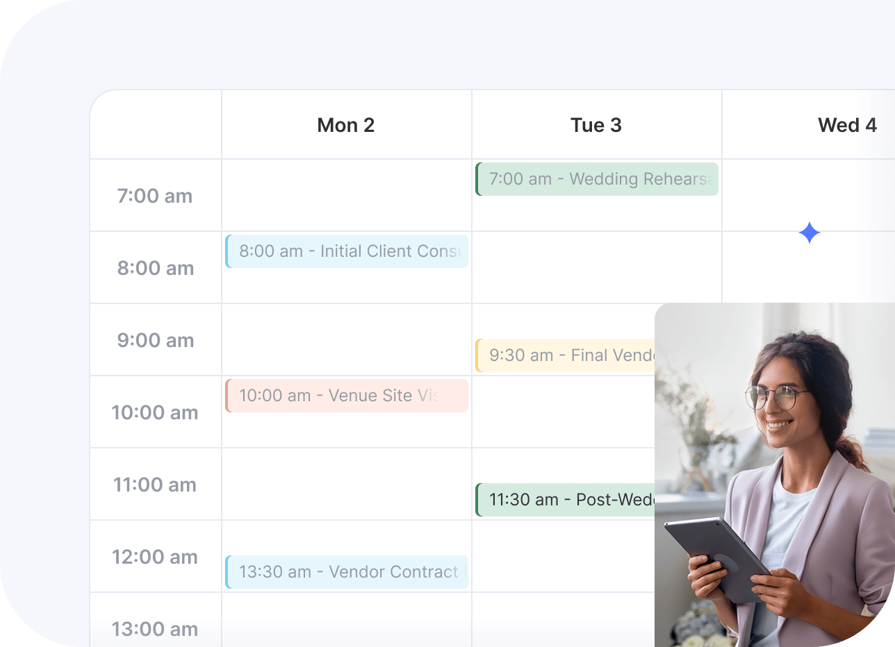 Flowlu - Built-In Calendar