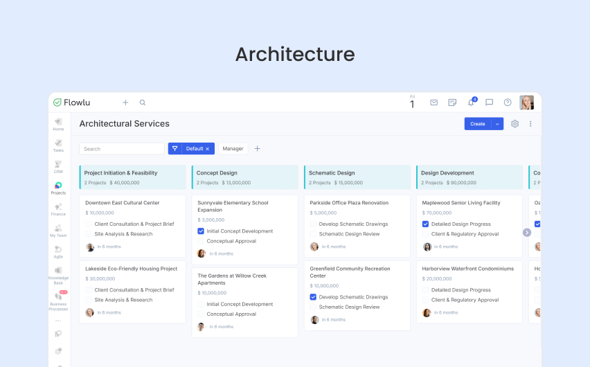 Flowlu - Arquitectos