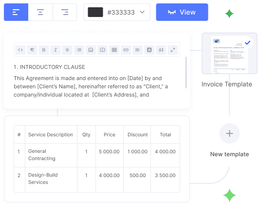 Flowlu - Criador de Documentos