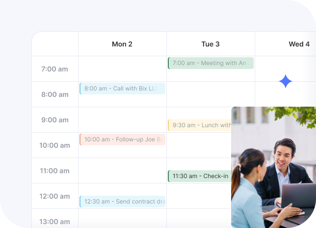 Flowlu - Set Events and Follow-Ups