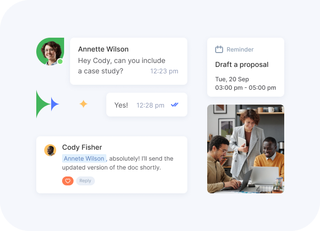 Flowlu - Collaborate with Teammates