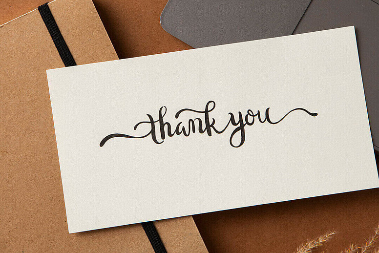 Carta de agradecimiento