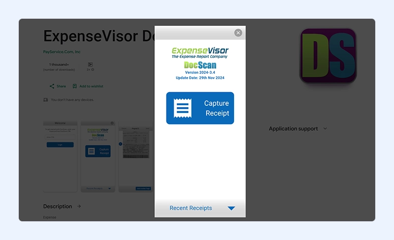 ExpenceVisor app