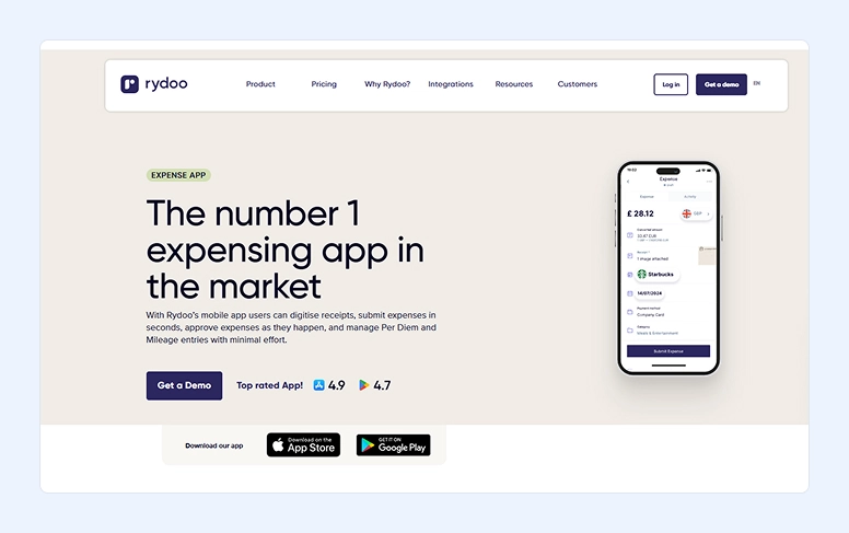Rydoo app