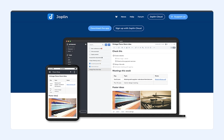 Joplin app