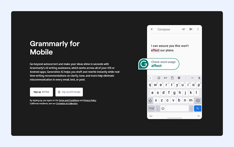 Grammarly app