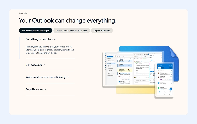 Microsoft Outlook app