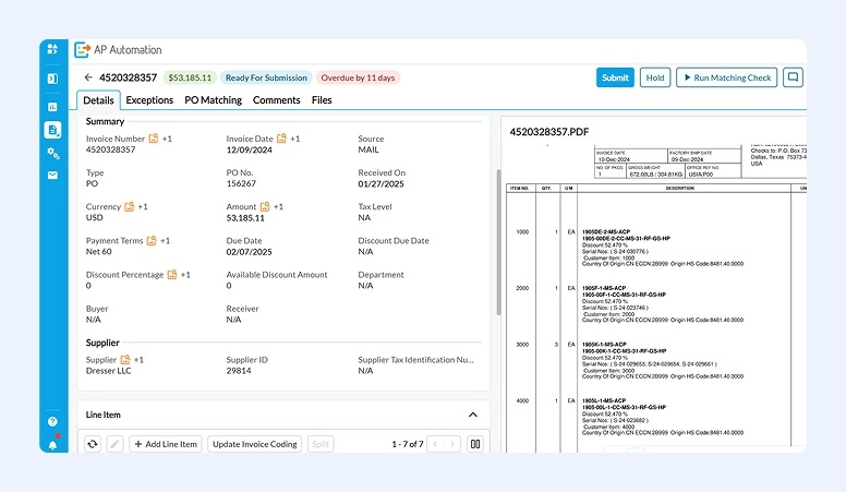 HighRadius Approval Interface