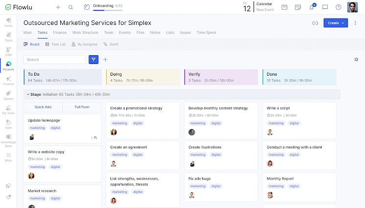 Employee task tracking