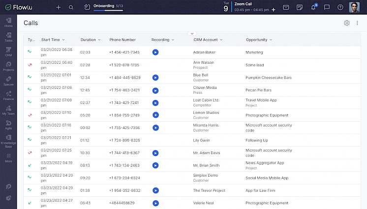 Sistema CRM basado en la web