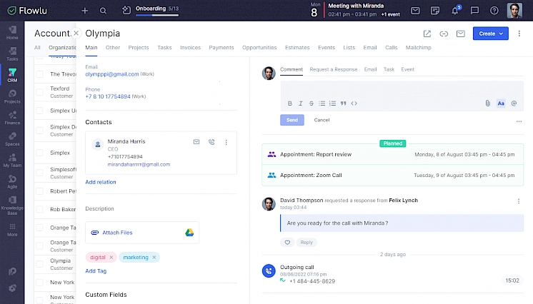 CRM gratuito con integración de Facebook