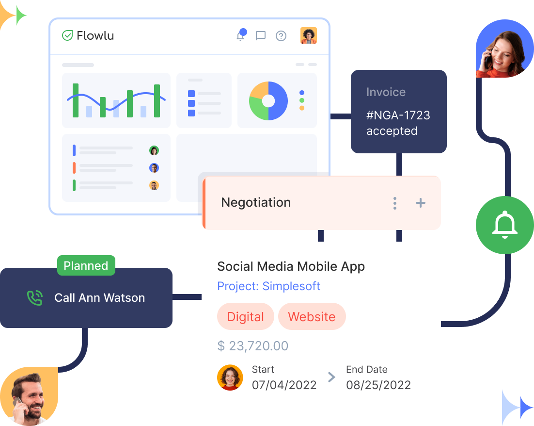 CRM gratuito con integración de Mailchimp