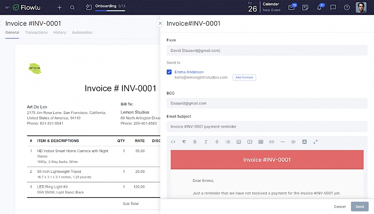 Invoice management software