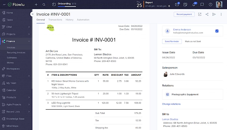 Invoice software for small business