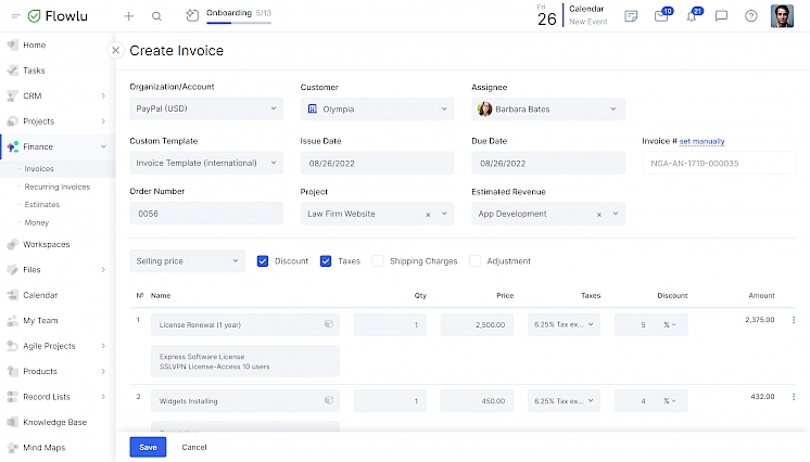 Sistema de gestión financiera de equipos