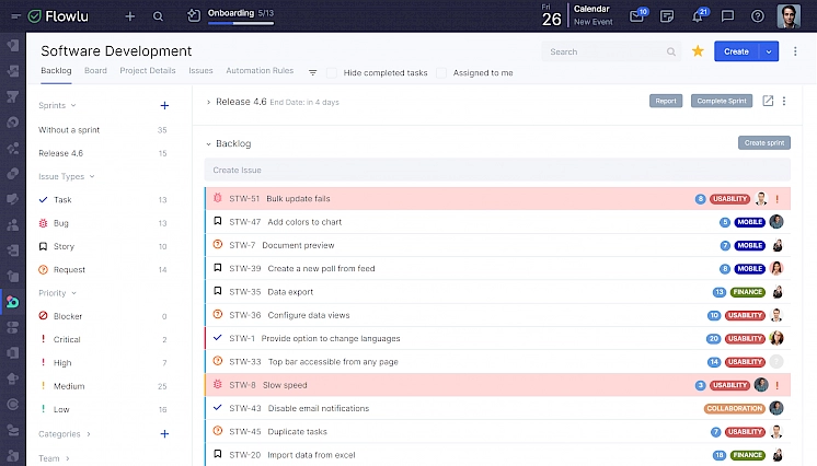 Mejor software de gestión de proyectos ágil